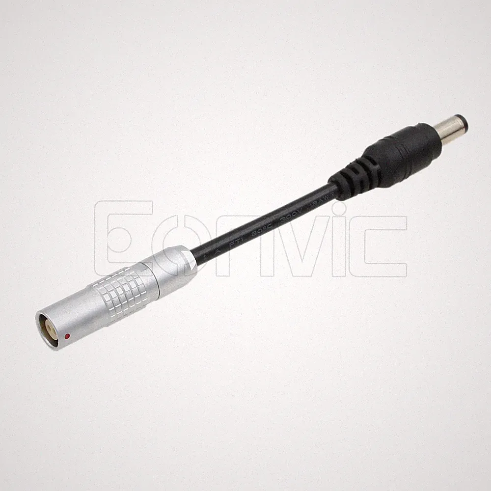 12V Power Cable Adapter for FeelWorld LUT6S Monitor Female 2 Pin to DC Barrel