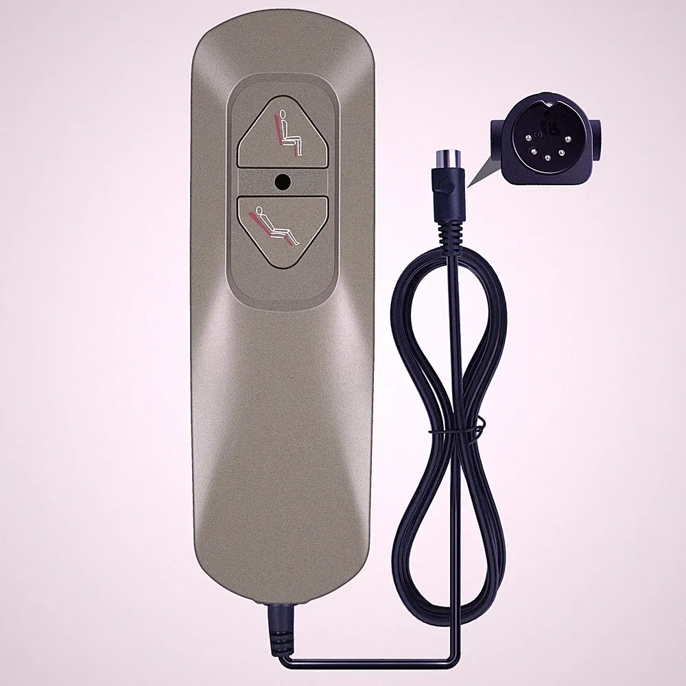 2 Button 5 pin Hand Control Switch for Power Recliner Lift Chair Electric Sofa