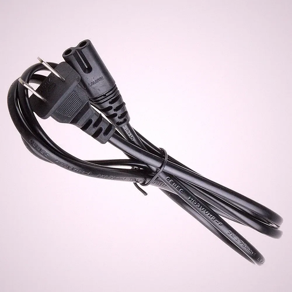 AC Power Cord Figure 8 C7 to Euro EU US 2 pin Power Supply Adapter Charger Cable