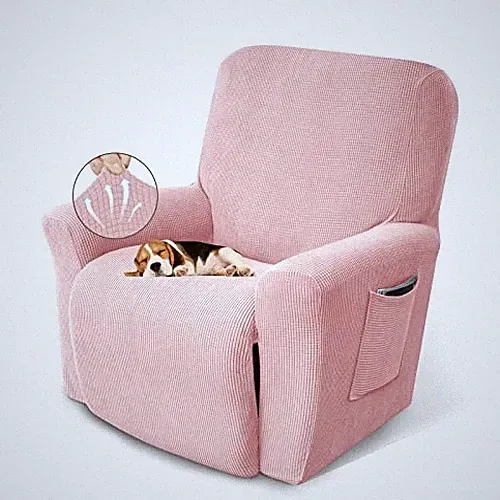 pink recliner covers washable