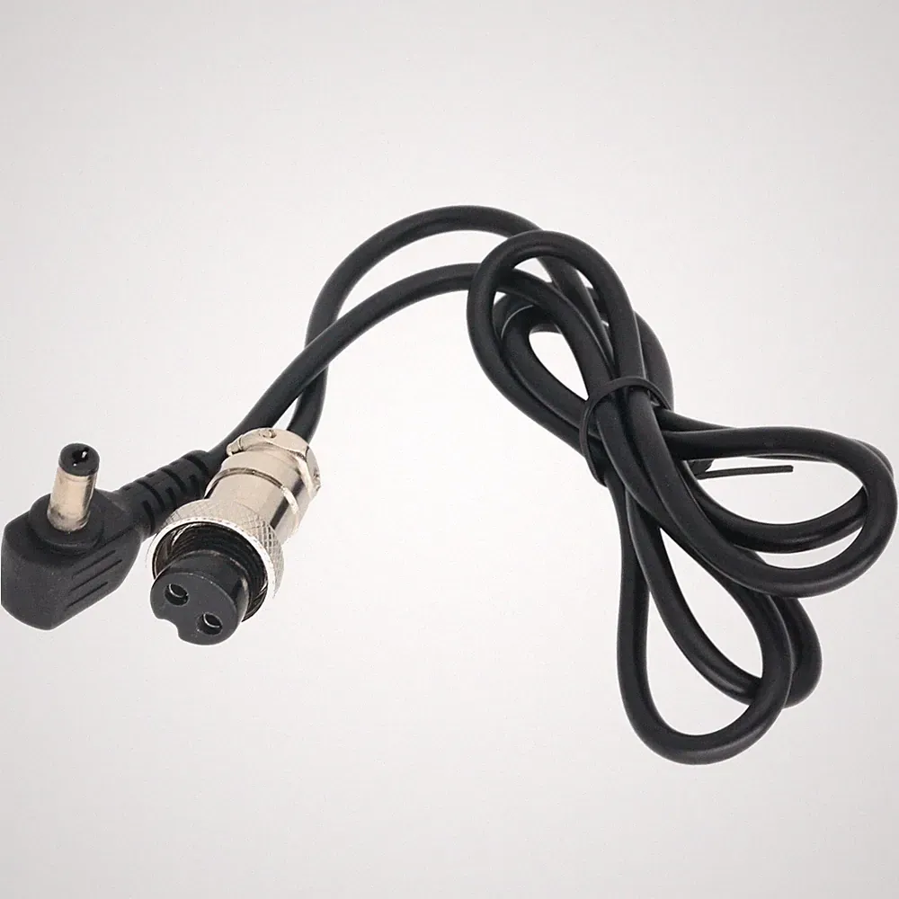 DC Power Charger Supply lights cable Aviation Plug GX16 2pin to 5.5x2.1mm barrel