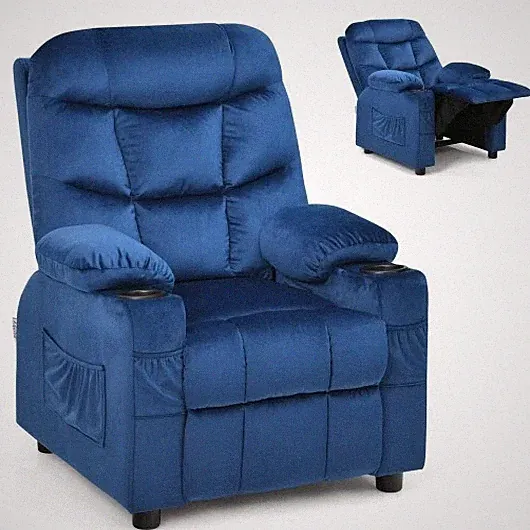 pink recliner for kids